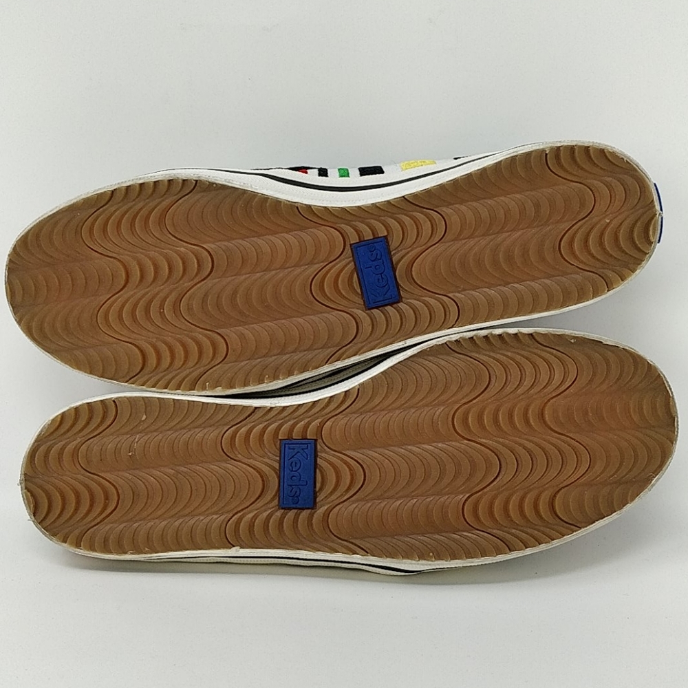 Keds Kate Spade Multicolor Striped Sneakers Size 7 - Picture 8 of 8